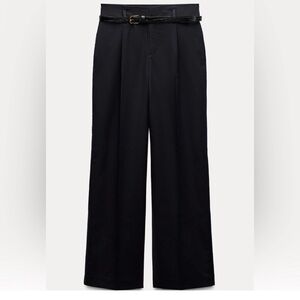 🔥NWT ZARA🔥 Belted Pleated Pants